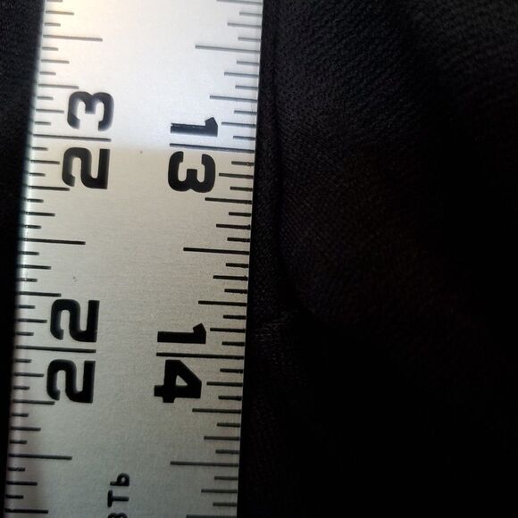 Talbots Petites Womens Sz L Pull On Elastic Waistband Ankle Pants Black Pocket - Picture 10 of 15